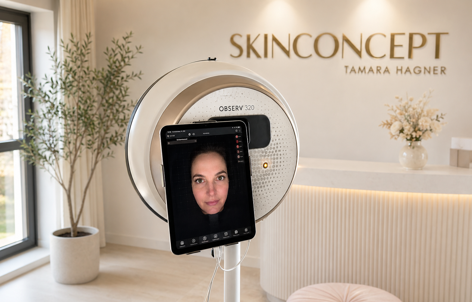 Das Studio von Skinconcept Hagner in Morbach mit OBSERV 320 Hautanalyse
